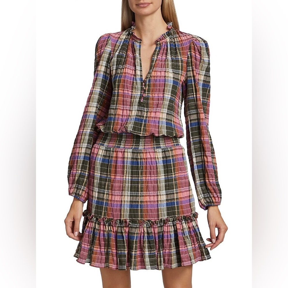 NWT Veronica Beard Destiny Plaid Minidress